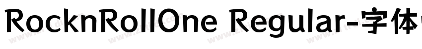 RocknRollOne Regular字体转换